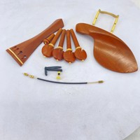 High-end Viola Set of Accessories - a Complete Set of Violin Strings Made of Ebony Jujube Wood or Rosewood