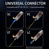 Localisateur Visuel de Défauts (VFL) Haute Puissance 100KM, Stylo Optique Longue Portée Alimenté par Batterie pour Test de Câbles à Fibre Optique (CFO) FTTH 4G Wi-Fi