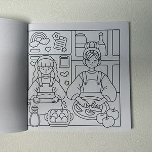 Tùy Chỉnh Cô Gái Lần Màu Cuốn Sách Dễ Thương Thiết Kế Bìa Mềm Tùy Chỉnh Màu Cuốn Sách Cho Phụ Nữ Những Người Đam Mê Nghệ Thuật Món Quà - Product Image 6