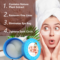 Patch hydratant 100% naturel à base de noix de coco Pure, pour masque pour les yeux, coussinets en Gel Hydrogel, patchs pour les yeux