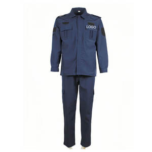 ¡Novedad de China! Ropa DE SEGURIDAD azul marino, uniformes <span class=keywords><strong>formales</strong></span>, conjunto de guardia, disfraces, uniformes de seguridad, Top y pantalones, 2017 - Product Image 2