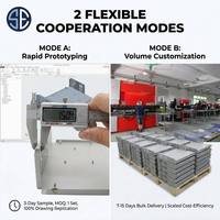 Fabrication sur mesure de tôles en alliage d'aluminium de précision, découpe laser et boîtier de serveur avec support pour équipement de communication