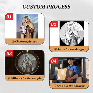 GIVELUCK kristal kolye İncil klasik halat zincir dini öğe ile kolye kolye kolye toptan özelleştirilmiş - Product Image 3