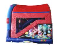 KUOYE Combo de toboggan de château gonflable de grande roue commerciale de haute qualité Combo de maison de rebond de grande roue gonflable pour des enfants