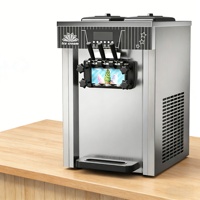 Machine à cornets de crème glacée automatique, appareil à gaufres commerciales rotatif