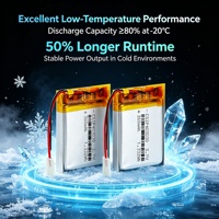 Baterai Lipo 403030 360mAh Custom 300mAh 400mAh 600mAh 3.7v Baterai Li Ion Polimer Sel Lithium Ion Baterai Isi Ulang