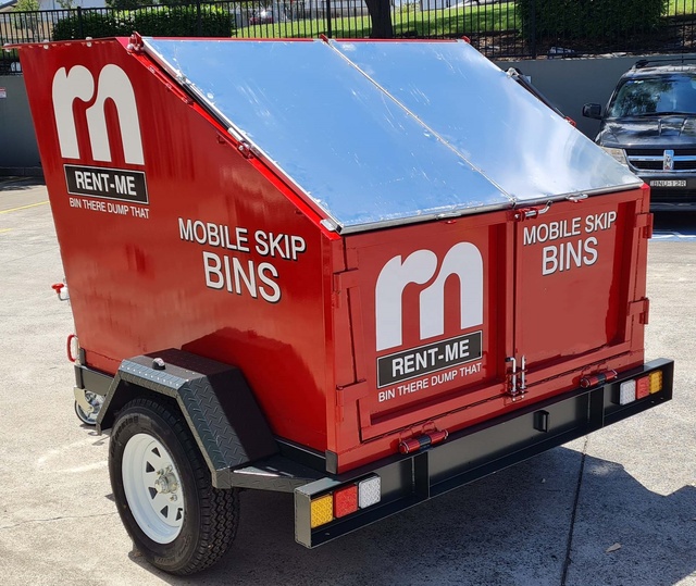 Hot Seller Hydraulic Bin Trailer Mobile Skip Bins Self-dumping Bins for Rubbish Removal Metal