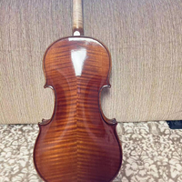 Grade Solid Wood Craftsmanship Handmade Oil Varnish Professional Performance Violin 4/4 Spruce Maple