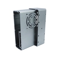 Boîtier de dissipateur thermique carré en alliage d'aluminium 6063 série 6000, revêtement en poudre, livraison en 15-21 jours, modèle 121