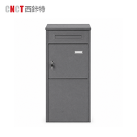 Boîte aux lettres extérieure autoportante en acier galvanisé, durable, sécurisée, thermolaquée, anti-vol, pour bureau