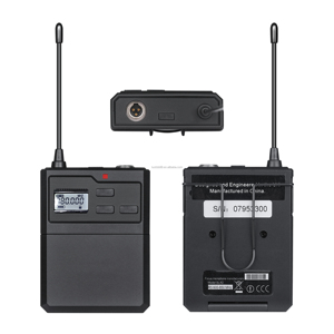 HC-1000 Wireless <b>Microphones</b> | UHF Condenser <b>Microphones</b> Lavalier Headset - Product Image 3