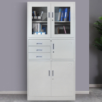 Meubles de bureau en acier de haute qualité au design moderne, armoire à classeurs métallique convertible pour usage domestique ou professionnel