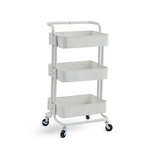 Beauty Salon Rack Bathroom Trolley Mobile Simple <b>Drawing</b> Room Kitchen Finishing Shelf Living Room <b>Storage</b> Trolley - Product Image 3