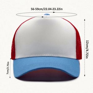 Gorras de Malla de Algodón Lisas, Gorra Trucker con Logotipo Personalizado, 5 Paneles, 100% Algodón, Gorras Deportivas Lisas, Gorra de Béisbol al por Mayor - Product Image 6