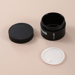 Conteneur de pot de crème pour le corps de développement lumineux de cosmétiques vides personnalisés en gros 30g 50g 100g 150g 250g Pot en PP noir - Product Image 3