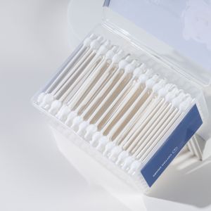 Tamponi bocca buccale orali ecologici personalizzati doppi bastoncini di bambù punte di cotone per la pulizia del tampone di campionamento orofaringeo medico - Product Image 5