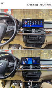 Nova unidade de cabeça de atualização com tela de toque Android 1920*720p 12.3" com rádio Carplay de navegação para BMW X5 E70 2009 2010 2011