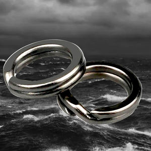 TAKEDO 1000 stuks/zak RVS splitring connectoren vishaak visuitrusting zwart nikkel flaser O-type dubbele <span class=keywords><strong>ring</strong></span> - Product Image 5