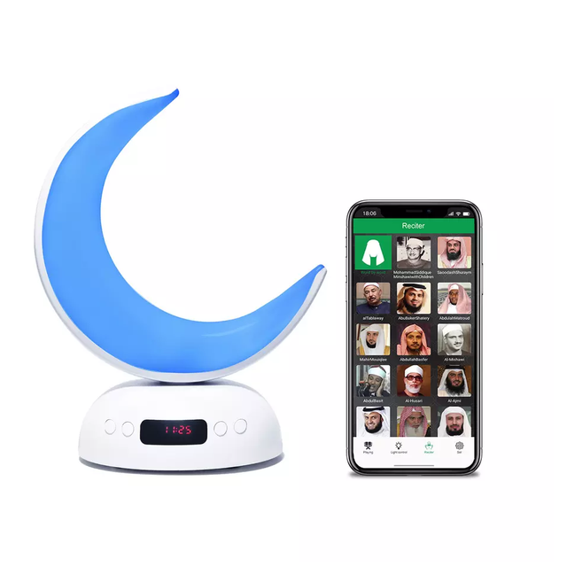 Moon Lamp Quran Speaker Lslamic Gift New Design Azan Alarm Clock Aromatherapy Light Quran Speaker Player