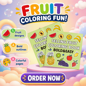 Nouveauté, prix de gros, cahier de <span class=keywords><strong>coloriage</strong></span> sur le thème des <span class=keywords><strong>fruits</strong></span>, 40 pages, jouets de dessin pour enfants - Product Image 2