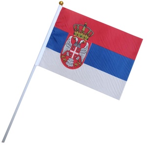<span class=keywords><strong>Coupe</strong></span> <span class=keywords><strong>du</strong></span> <span class=keywords><strong>monde</strong></span> de football <span class=keywords><strong>2022</strong></span> Top 32 <span class=keywords><strong>pays</strong></span> agitant à la main des drapeaux serbe SRB Serbie Inclusion - Product Image 1