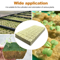 Cubes de laine de roche hydroponiques, semis agricoles pour la germination des graines, la propagation des légumes et des fleurs