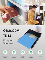 Lector automático de pasaporte de hotel OCR MRZ, licencia de conducir de escritorio manos libres, tarjeta de identificación, escáner de pasaporte para viajes de aduanas de aeropuerto