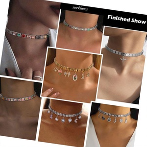 Bracelet italien populaire avec breloques en acier inoxydable argenté, breloques italiennes avec crochet - Product Image 1