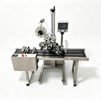 Machine d'étiquetage automatique verticale à surface plane pour sacs, boîtes, cartes - Équipement d'emballage à pagination automatique