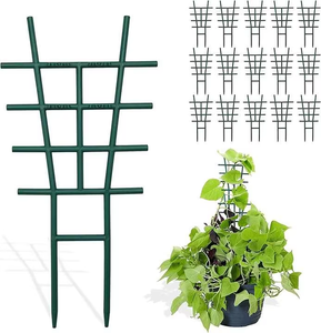 <span class=keywords><strong>Support</strong></span> de <span class=keywords><strong>plante</strong></span> verte en métal à <span class=keywords><strong>support</strong></span> tridimensionnel pour jardin domestique en plastique vert - Product Image 1