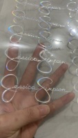Stiker Logo Transfer Kustom Berperekat Emas, Stiker Transfer Logam Tahan Air, Logo 3D Timbul Metalik, Stiker UV DTF