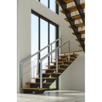 Escalier en colimaçon central de luxe Prima, escalier rotatif préfabriqué avec marches en bois massif pour bâtiments duplex et loft
