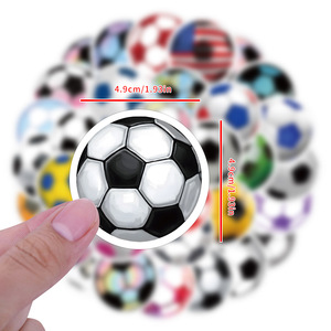 50 pz bandiera USA pallone da <span class=keywords><strong>calcio</strong></span> motivazionale sport colorato cartone animato adesivo di <span class=keywords><strong>calcio</strong></span> - Product Image 3