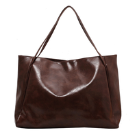 Sac à main de bureau de luxe grande capacité pour femmes, sac fourre-tout en cuir PU de haute qualité avec fermeture éclair, neuf pour femmes