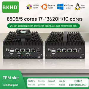 มินิพีซีอุตสาหกรรม BKHD H14 Intel 8505 i5 12500H i7 13620H 4 LAN อุปกรณ์เครือข่าย 2.5G - Product Image 1