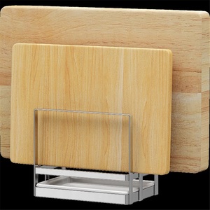 Kitchen Towel Rack Standing Type Double Tier Stainless Steel <b>Waterproof</b> Modern Style Storage Rack - Product Image 4