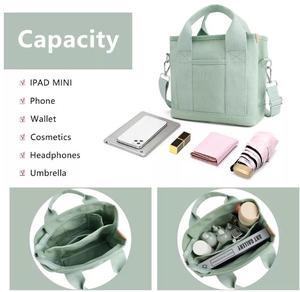Bolsa de Mano Pequeña de Lona de Alta Calidad OEM, Bolsa de Compras de Gran Capacidad, <span class=keywords><strong>Mini</strong></span> Bolsa de Viaje para Mujer - Product Image 6
