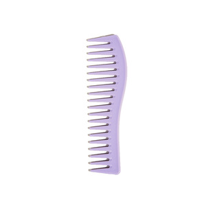 Peigne à cheveux ultra fin à dents larges en plastique pour lisser et coiffer, grande taille, usage domestique, couleur macaron, violet, rose, bleu - Product Image 5