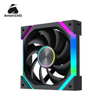 Ventilateur de refroidissement ARGB PWM à faible bruit AntarcChill OEM 120 mm à haut débit d'air pour boîtier de PC de jeu