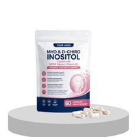 OEM ODM 120 capsules de D-Chiro-Inositol 99% certifiées végétaliennes et halal, marque privée MYO, pour adultes - Équilibre hormonal et soutien de la fertilité