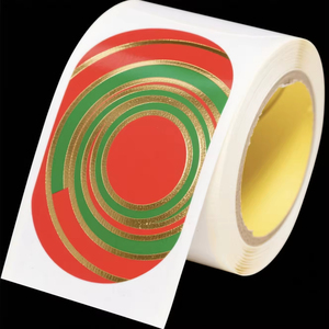 Hoja de Vinilo Transparente Personalizada con Línea Dorada Holográfica, Material Adhesivo de Lámina de Aluminio - Product Image 3