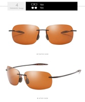Nouvelles lunettes de soleil rétro de marque PARANOID, polarisées, vente en gros, UV400, lunettes de conduite sans monture pour hommes, noires, logo personnalisé, lunettes de soleil 2024