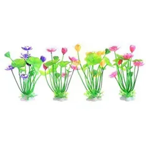 Artificial Aquarium Plants Decor Plastic Plants Fish Tank Large Aquatic Plant, Non-Toxic & Safe for All Fish