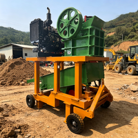 Nouveau Concasseur à Mâchoires Mobile Diesel PE150X250 en Promotion avec Moteur pour Pierre, Béton, Calcaire, Granit, Minerai et Construction
