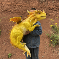 Main mignonne contrôle bébé réaliste t-rex animatronique dragon marionnette