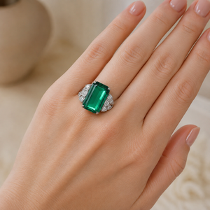Anello con design geometrico Anello da dito in stile vintage per donna - Product Image 2