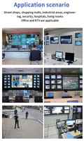 Moniteur LED professionnel 27 32 43 55 pouces cadre ouvert industriel 1080P FHD BNC système de Surveillance CCTV avec 12 24V 220V puissance