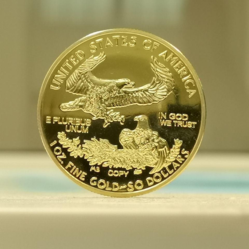 $50 달러 복제 미국 독수리 자유 금화 Reeded Edge B53 사용자 정의 금속 스탬핑 동전 1 oz .100 밀 골드 도금|  Alibaba.com