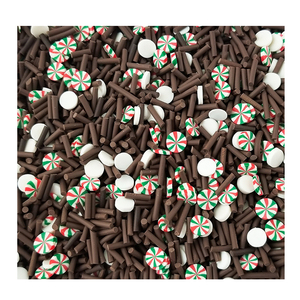 1kg/sacchetto di Menta Piperita Caramella in Bianco e Cospargere Della Miscela Del Polimero Fette di Sprinkles Per Slime Artigianato E Arte Del Chiodo - Product Image 4