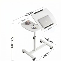 Table de chevet mobile en MDF, table d'appoint relevable pour lit, canapé, table pliante compacte pour dortoir - Vente en gros